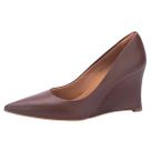 Sapato Feminino Anabela Salto Medio Macio Elegante Lia Line