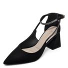 Sapato Feminino Bebecê Salto Alto REF: 7019-035 NOBUCK-BRILHO