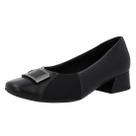 Sapato Feminino Couro Salto Bloco Baixo Confortavel Usaflex Sapato Feminino Couro Salto Bloco Baixo Confortavel Usaflex