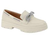 Sapato Feminino Loafer Vizzano Branco Off 1422103