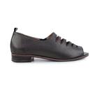 Sapato Feminino Lugo Couro Floater Pearly Marrom - 2256