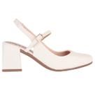 Sapato Feminino Mary Jane Boneca Romântica Bico Quadrado Salto Médio Moda