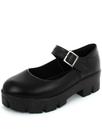 Sapato Feminino Mary Jane Tratorado com Fivela Superior Moda Inverno Tendência Grunge Chucky Ref:177 Sapato Feminino Mary Jane Tratorado com Fivela Superior Moda Inverno Tendência Grunge Chucky Ref:177