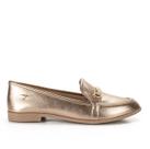 Sapato Feminino Mississipi Loafer Metalizado Salto Baixo Mi742