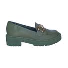 Sapato Feminino Mocassim Bebecê Alcaparra e Aveia
