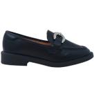 Sapato Feminino Mocassim Casual Dia a Dia Passeio Trabalho Calce Fácil com Fivela em Strass Conforto Vizzano 1453.101