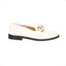 Sapato Feminino Mocassim Luiza Barcelos Branco