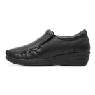 Sapato Feminino Mocassim Preto Couro DIfranca - 080