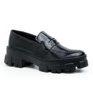 Sapato Feminino Mocassim Solado Tratorado com Fivela Conforto e Estilo Casual Urbano Sapato Feminino Mocassim Solado Tratorado com Fivela Conforto e Estilo Casual Urbano