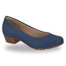 Sapato Feminino Modare Conforto Salto Baixo 7032.500 - Azul Marinho