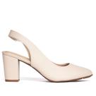 Sapato Feminino Modare Slingback Salto Bloco Creme Sapato Feminino Modare Slingback Salto Bloco Creme