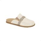 Sapato Feminino Mule Mocassim Moleca Branco