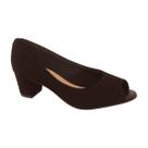Sapato Feminino PeepToe Beira Rio Nobuck 4777400