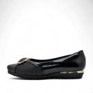 Sapato Feminino Piccadilly Max Therapy Anabela REF: 147323 VERNIZ-NAPA STRETCH