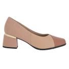 Sapato Feminino Piccadilly Maxi Estela Salto Médio Marrom - 748014-1
