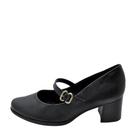Sapato Feminino Piccadilly Salto Médio REF: 654063 NAPA LUX LINHO