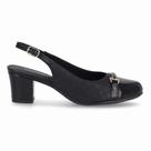 Sapato Feminino Piccadilly Slingback Salto Bloco Médio