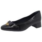 Sapato Feminino Salto Bloco Conforto Verniz Comfortflex