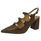 Sapato Feminino Salto Medio Slingback Leve Elegante Ramarim Sapato Feminino Salto Medio Slingback Leve Elegante Ramarim