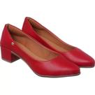 sapato feminino scarpin salto baixo n35 vermelho sapato feminino scarpin salto baixo n35 vermelho