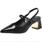 Sapato Feminino Scarpin Slingback Chic Conforto Via Marte