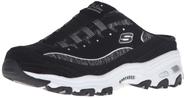 Sapato feminino Skechers Sport d'Lites Resilient Slip-On Mule preto/branco