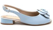 Sapato Feminino Slingback Peeptoe Flor Ramarim 24-19231