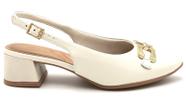 Sapato Feminino Slingback Salto Bloco Usaflex AL38006