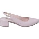 Sapato Feminino Slingback Scarpan Aberto Mule Salto Grosso
