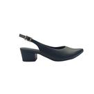 Sapato Feminino Usaflex Am33001001 Slingback Couro Preto