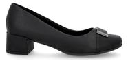 Sapato Feminino Usaflex Scarpin Couro Salto Conforto Aj0114
