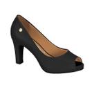 Sapato Feminino Vizzano Peep Toe Salto Meia Pata 1840.300