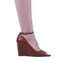 Sapato Feminino Zariff Salto Anabela 15719385 Marrom
