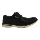 Sapato Ferracini Monterrey Masculino Casual Couro Legítimo Preto 3622-641G
