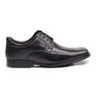 Sapato Flex-System Masculino Calvest em Couro Preto de amarrar - 1700F019 Tamanho:37COR:PRETO