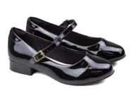 Sapato infantil feminino Molekinha Verniz Premium preto
