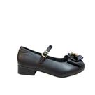 Sapato Infantil Molekinha 2528.125 Preto Com Laço E Fivela