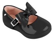 Sapato Infantil Pampili Angel 04 Laço Preto Sapato Infantil Pampili Angel 04 Laço Preto