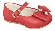 Sapato Infantil Pampili Angel Vermelho Pepper Laço 04.873