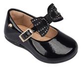 Sapato Infantil Pampili Mini Angel Preto Verniz Com Laço Sapato Infantil Pampili Mini Angel Preto Verniz Com Laço