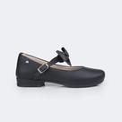Sapato Infantil Preto Pampili Lana Laço Removível Elegante