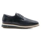 Sapato Jota Pe Casual Preto em Couro Air Navagio 84906