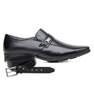 Sapato Jota Pe Couro Preto + Cinto 77505