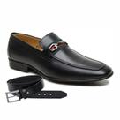 Sapato Jota Pe Preto Carter + Cinto 84850