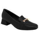 Sapato Loafer Salto Piccadilly 160116 Feminino - Preto
