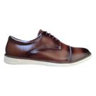 Sapato Masc. Oxford Casual Social Derby Couro 100% Legítimo