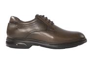 Sapato Masculino Air 3D em Couro Floater Marrom - Cód 87600