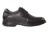Sapato Masculino Air 3D em Couro Floater Preto - Cód 87600