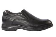Sapato Masculino Air 3D em Couro Floater Preto - Cód 87606