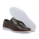 Sapato masculino casual oxford derby marrom